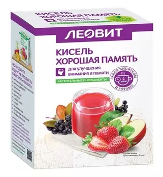 Леовит Кисель "Хорошая память", 5 пакетов х 20 г (Леовит)