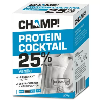 Леовит Коктейль "Champ" протеиновый ванильный, 5 шт*40 г (Леовит, )