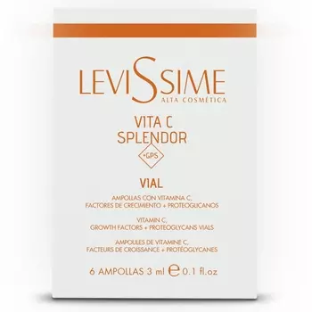 Levissime Концентрат с витамином С и протеогликанами, 6 х 3 мл (Levissime, Vita C Splendor)