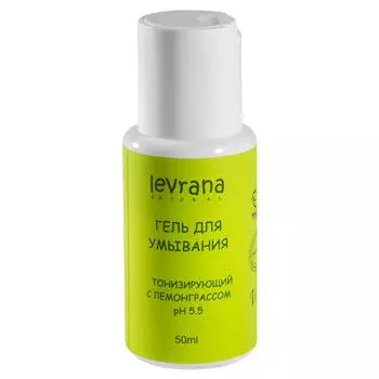 Levrana Гель для умывания "Тонизирующий" с лемонграссом, мини, 100 мл (Levrana, Для лица)