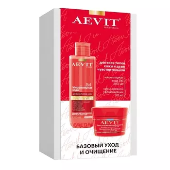 Librederm Набор "Базовый уход и очищение" для всех типов кожи лица, 2 средства (Librederm, Аевит)