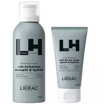 Lierac Набор для бритья (пена 150 мл + бальзам 75 мл) (Lierac, Lierac Homme)