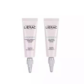 Lierac Набор осветляющих средств (флюид 15 мл + гель для век 15 мл) (Lierac, Diopti)