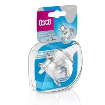 Lovi Соска динамическая медленный поток от 3 мес, 2 шт. (Lovi, Соски)