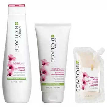 Matrix Набор для окрашенных волос Biolage Colorlast (шампунь 250 мл + кондиционер 200 мл + маска 100 мл) (Matrix, Biolage)