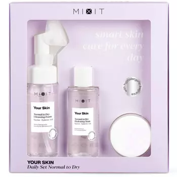 Mixit Набор для ежедневного ухода за нормальной и склонной к сухости кожи лица, 1 шт. (Mixit, )