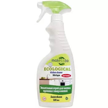 Molecola Универсальный спрей для кухонных поверхностей "Дикая яблоня", 500 мл (Molecola, Чистота в доме)