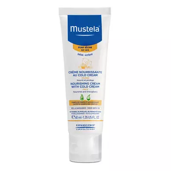 Mustela Питательный крем для лица с кольд-кремом, 40 мл (Mustela, Bebe - защита кожи)