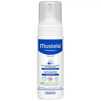 Mustela Шампунь-пенка от "молочных корочек" для новорожденных, 150 мл (Mustela, Специальный уход)