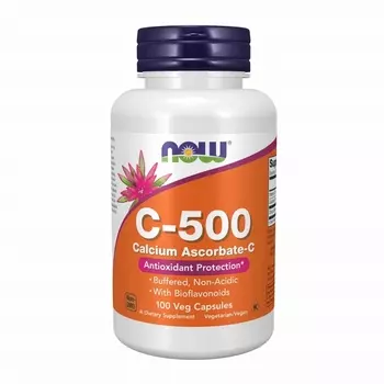 Now Foods Витамин С-500 828 мг, 100 капсул (Now Foods, Витамины и минералы)