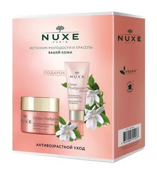 Nuxe Набор (ночной восстанавливающий бальзам для лица 50 мл + мультикорректирующий гель для кожи вокруг глаз 15 мл) (Nuxe, Creme Prodigieuse Boost)