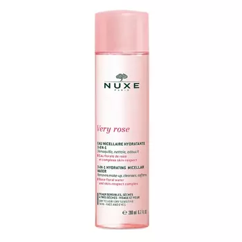 Nuxe Увлажняющая мицеллярная вода для лица и глаз 3в1 3in1 Moisturizing Micellar Water, 200 мл (Nuxe, Very Rose)