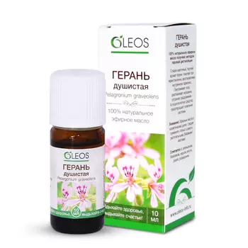 Oleos Герань душистая эфирное масло, 10 мл (Oleos, )