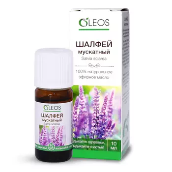 Oleos Шалфей мускатный эфирное масло, 10 мл (Oleos, )