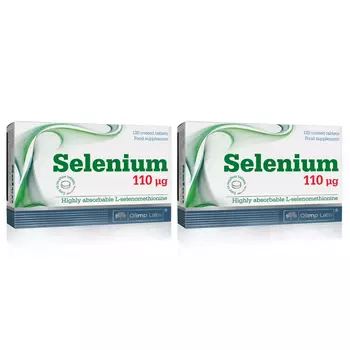 Olimp Labs Биологически активная добавка Selenium 110 µg 180 мг, 2 х 120 таблеток (Olimp Labs, Витамины и Минералы)
