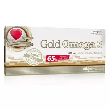 Olimp Labs Биологически активная добавка к пище Gold Omega 3, 1260 мг, 60 капсул (Olimp Labs, Сердечно-сосудистая система)