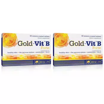 Olimp Labs Биологически активная добавка к пище Gold-Vit B Forte, 190 мг, 2 х 60 таблеток (Olimp Labs, Витамины и Минералы)