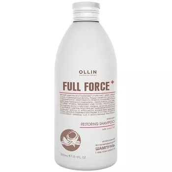 Ollin Professional Интенсивный восстанавливающий шампунь с маслом кокоса, 300 мл (Ollin Professional, Уход за волосами)