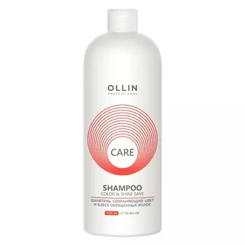 Ollin Professional Шампунь, сохраняющий цвет и блеск окрашенных волос, 1000 мл (Ollin Professional, Уход за волосами)