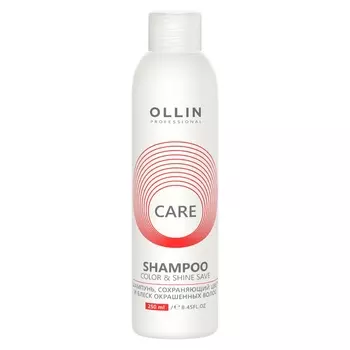 Ollin Professional Шампунь, сохраняющий цвет и блеск окрашенных волос, 250 мл (Ollin Professional, Уход за волосами)