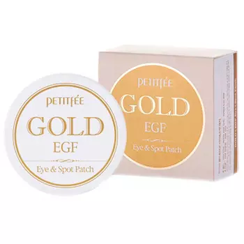 Petitfee Патчи для глаз с золотом Gold &amp; EGF Eye Spot Patch, 60 шт х 1,1 г (Petitfee, Eye Patch)