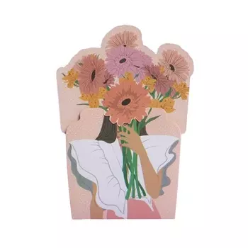 Подарочная упаковка Открытка-конверт для денег «Будь прекрасна» 11 × 16 см (Подарочная упаковка, Открытки)