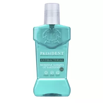 President Антибактериал ополаскиватель для полости рта, 250 мл (President, Antibacterial)
