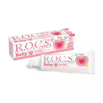R.O.C.S Зубная паста Нежный уход, яблоко, 45 г (R.O.C.S, Baby 0-3 года)