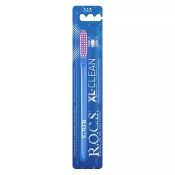 R.O.C.S Зубная щетка средней жесткости XL-Clean, 1 шт (R.O.C.S, Зубные щетки Adults)