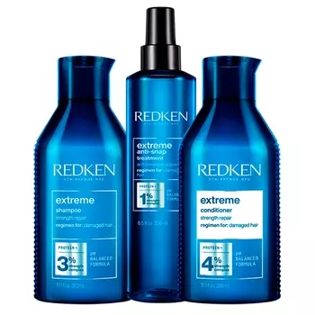 Redken Набор Extreme для укрепления волос (Шампунь, 300 мл + Кондиционер, 300 мл + Крем, 200 мл) (Redken, Уход за волосами)