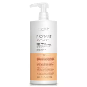 Revlon Professional Мицеллярный шампунь для поврежденных волос Restorative Micellar Shampoo, 1000 мл (Revlon Professional, Restart)
