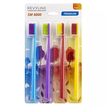 Revyline Набор зубных щеток SM6000, 4 шт (Revyline, Мануальные зубные щетки)