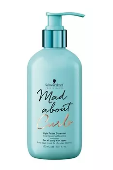 Schwarzkopf Professional Очищающий крем-шампунь для тонких, нормальных и жестких волос Mad About Curls High Foam Cleanser, 300 мл (Schwarzkopf Professional, Mad About)