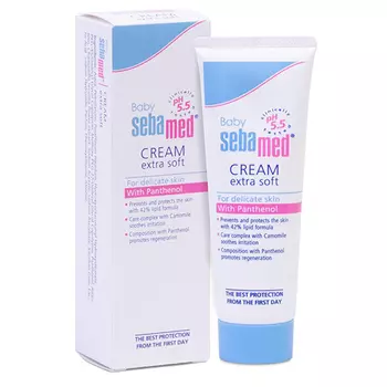 Sebamed Крем смягчающий детский Baby cream extra soft, 200 мл (Sebamed, Baby)