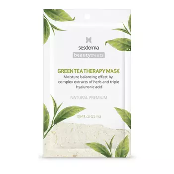 Sesderma Маска увлажняющая для лица Green tea therapy, 1 шт (Sesderma, Beautytreats)