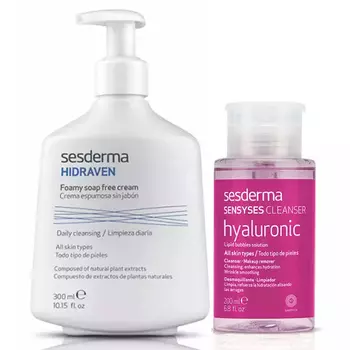 Sesderma Набор для очищения кожи (крем-пенка 300 мл + лосьон для снятия макияжа 200 мл) (Sesderma, Hidraven)