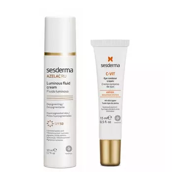 Sesderma Набор для сияния кожи (эмульсия SPF 50, 50 мл + крем-контур вокруг глаз, 15 мл) (Sesderma, Azelac RU)