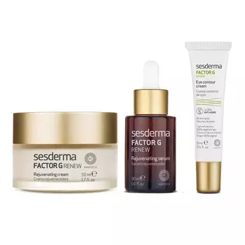 Sesderma Набор "Омоложение и регенерация": крем 50 мл + сыворотка 30 мл + крем для век 15 мл (Sesderma, Factor G)