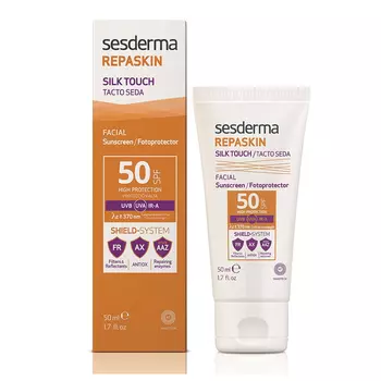 Sesderma Средство солнцезащитное с нежностью шелка для лица SPF 50, 50 мл (Sesderma, Repaskin)