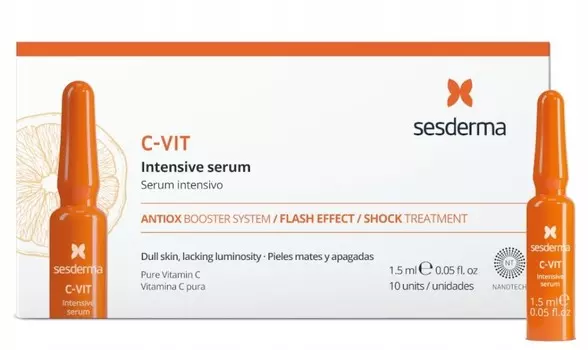 Sesderma Интенсивная сыворотка Intensive serum 12%, 10 ампул х 1,5 мл (Sesderma, С-Vit)