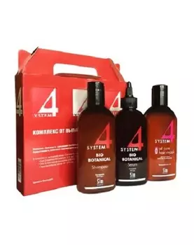 Sim Sensitive Лечебный комплекс от выпадения волос шампунь 215 мл, маска 215 мл, сыворотка 200 мл (Sim Sensitive, System 4)