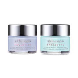 Skincode Набор (Клеточная обновляющая омолаживающая маска, 50 мл + Клеточная экстра-увлажняющая маска, 50 мл), 1 шт. (Skincode, Exclusive)