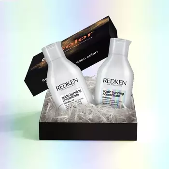 SocolorBeautyBox Подарочный набор Redken (шампунь 300 мл + кондиционер 300 мл) (SocolorBeautyBox, Acidic bonding)