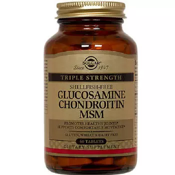 Solgar Комплекс Глюкозамина и Хондроитина, 60 таблеток (Solgar, Комплексы)