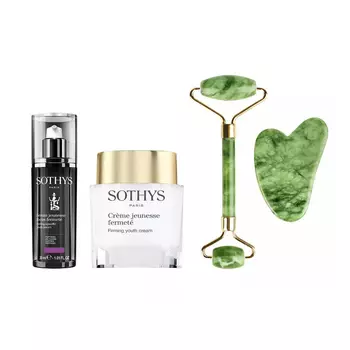 Sothys Paris Набор "Лифтинг": сыворотка 30 мл + крем 50 мл + роликовый массажер + кристалл Гуаша (Sothys Paris, Anti-Age Sothys)