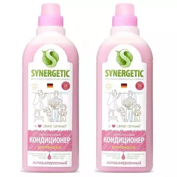Synergetic Кондиционер для белья "Аромамагия", 2 х 1000 мл (Synergetic, Стирка)