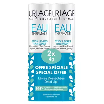 Uriage Набор О'Термаль Увлажняющий стик для губ, 2*4 г (Uriage, Xemose)