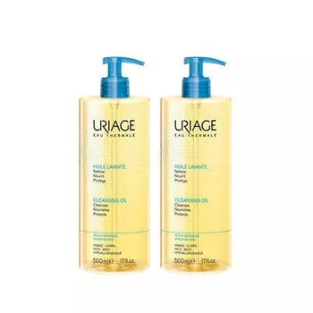 Uriage Очищающее пенящееся масло, 2х500 мл (Uriage, Гигиена Uriage)