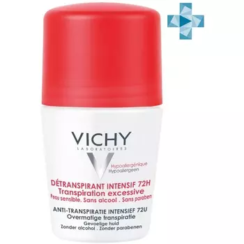 Vichy Шариковый дезодорант анти-стресс от избыточного потоотделения 72 часа, 50 мл (Vichy, Deodorant)