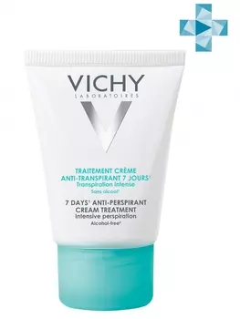 Vichy Дезодорант-крем "7 дней", регулирующий избыточное потоотделение, 30 мл (Vichy, Deodorant)